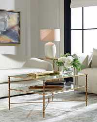 Золотой журнальный столик "Хьюго"