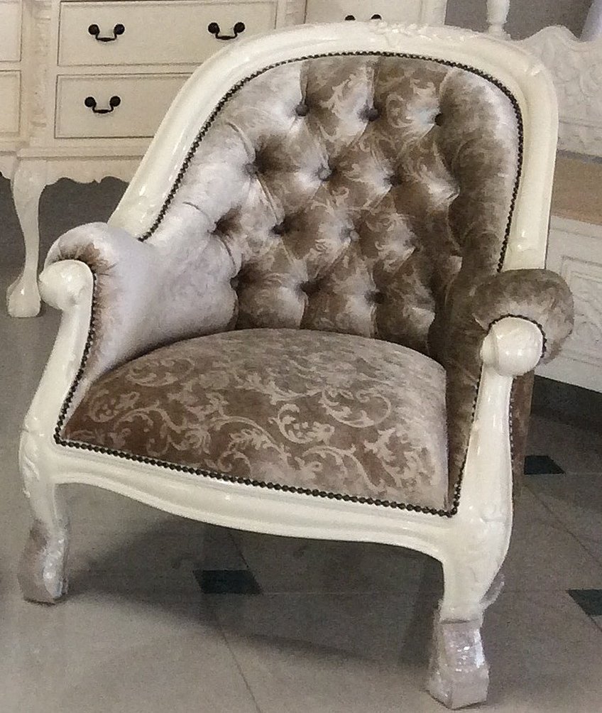 Купить Кресло Махагон MK-CH01/1ST. (ivory + "беж")