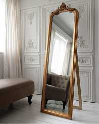 Золотое напольное зеркало "Стентон"